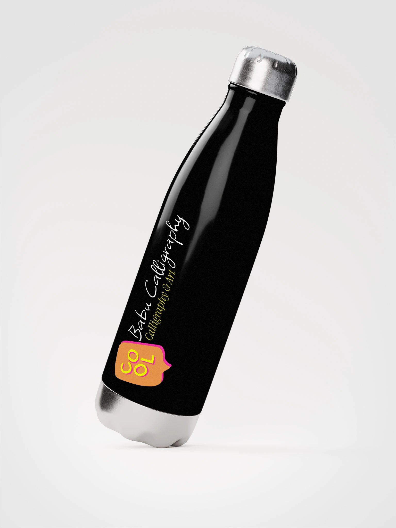 Cool Splash Stainless Steel Water Bottle | calligraphy designed product image (2)