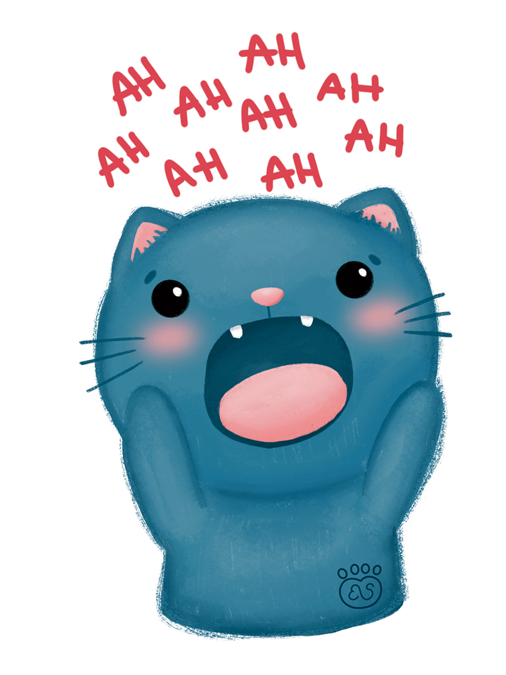 Ahahahah Cat Sticker product image (1)