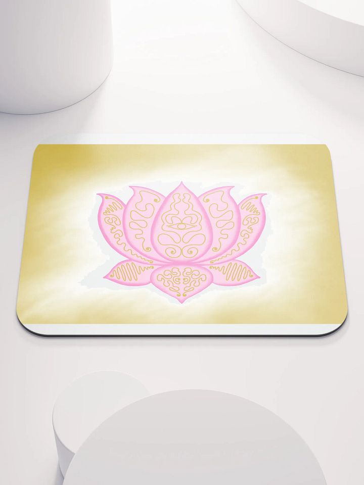 Golden Lotus Mouse Pad product image (1)