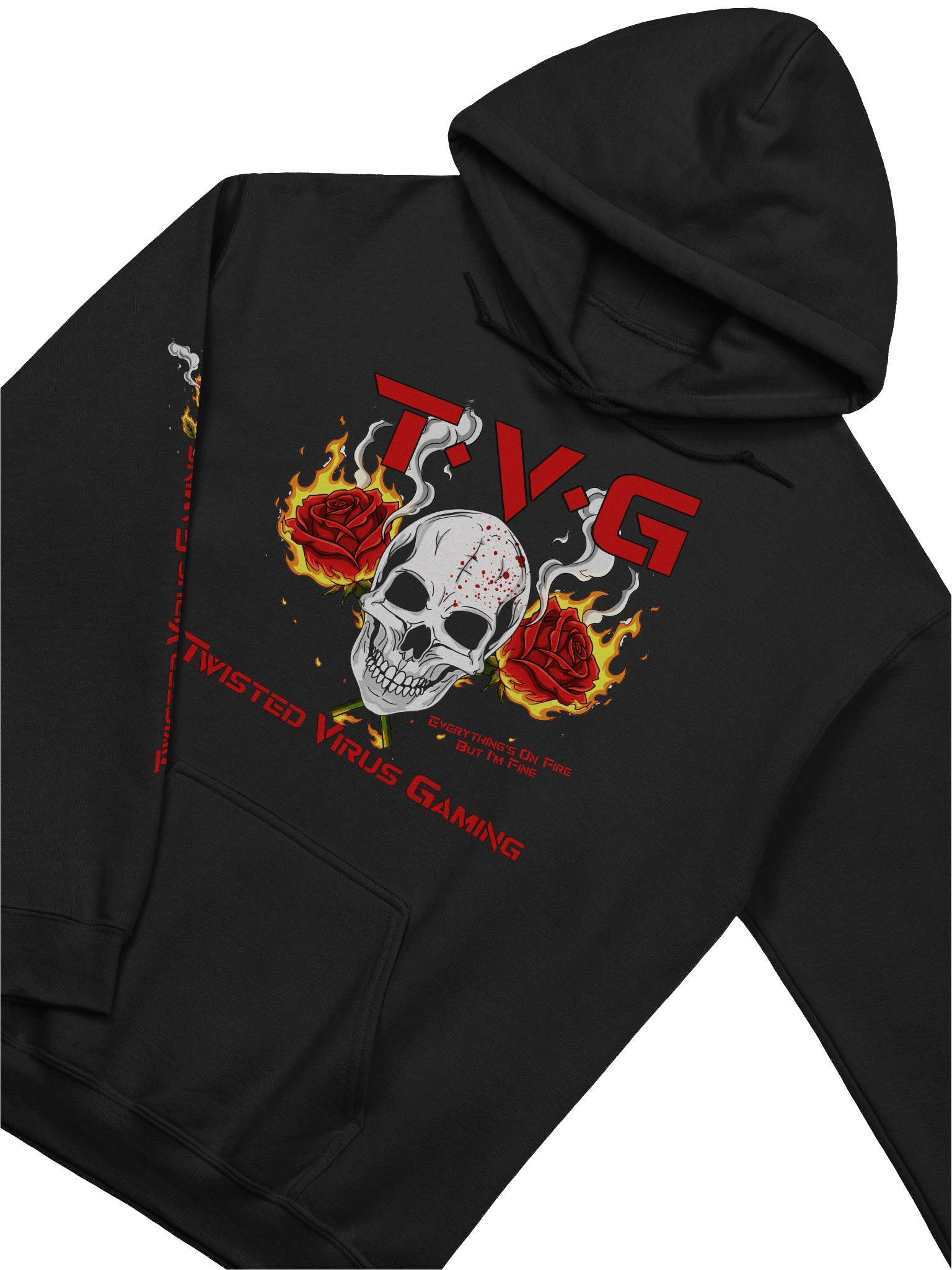 Twisted Virus Gaming - Anime girl n Fire Roses, Skull product image (1)