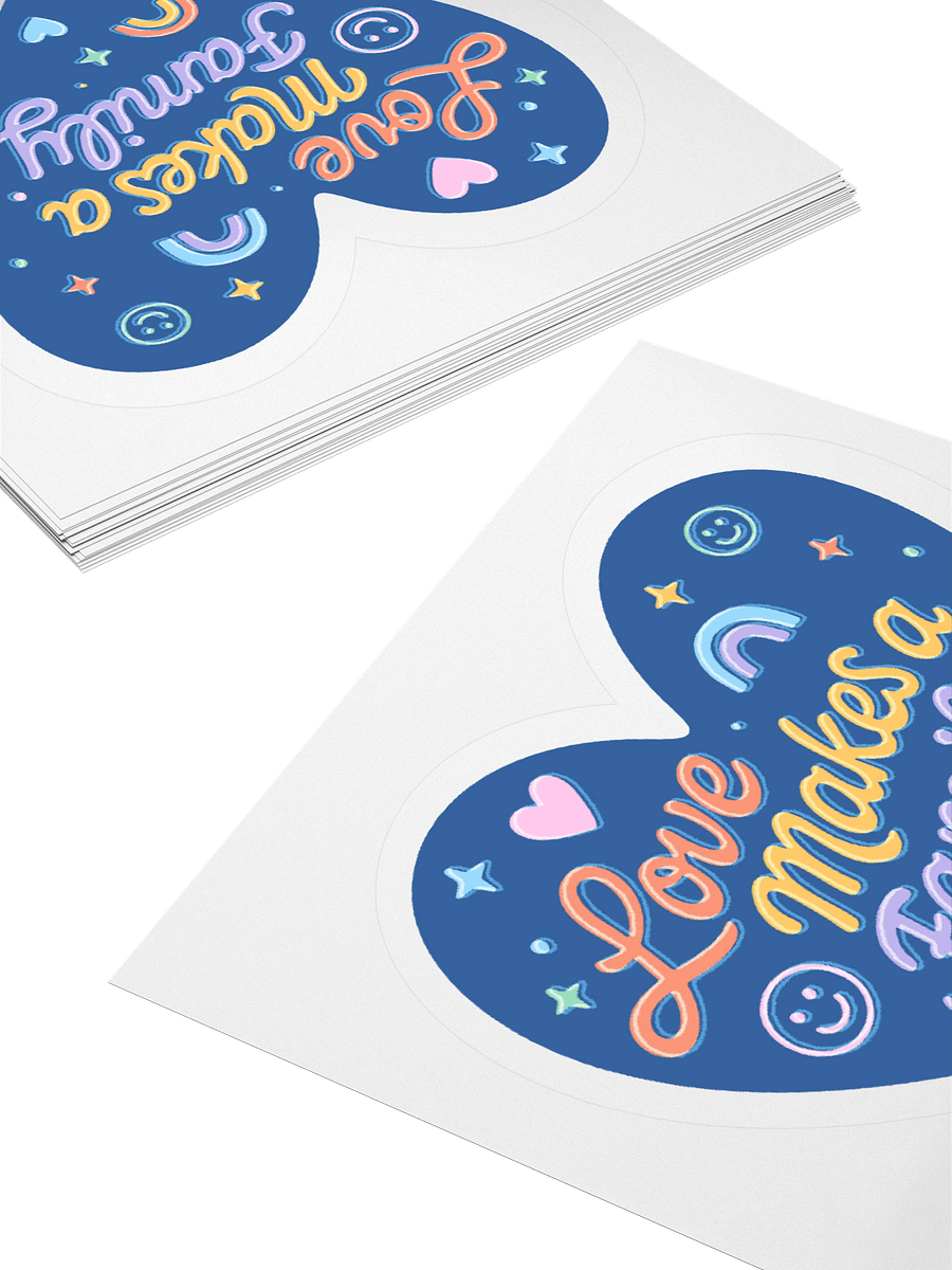 Love Makes a Family Sticker product image (4)