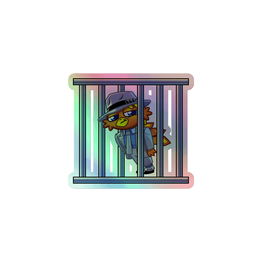 Crime Bird Holographic Sticker product image (1)