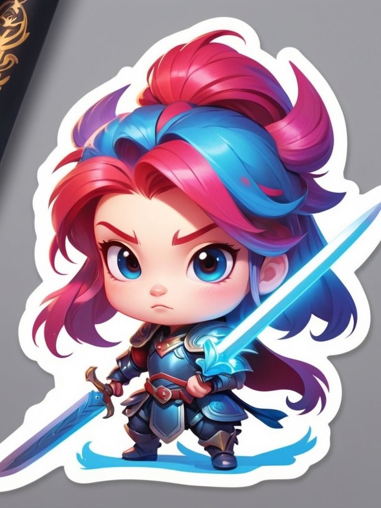 Chibi Warrior Set B - Pin Button Collection product image (5)