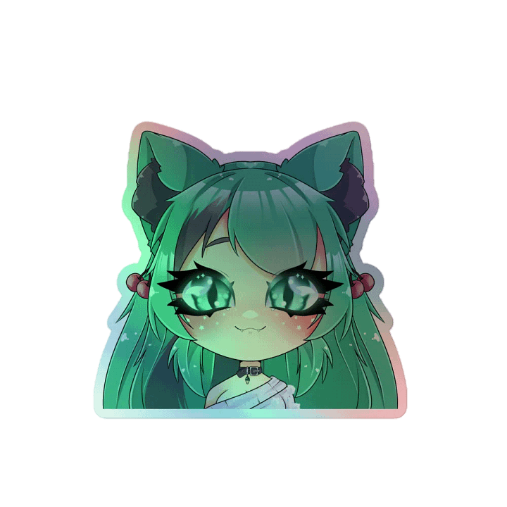 Mintzey Moon Half Chibi (Sweater) Holo Sticker product image (1)