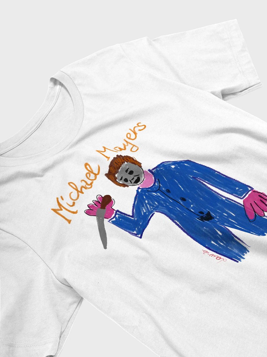 🔪 "MAYERS" CreepyKids Girl Horror Halloween Slasher Tee Art Print🎃 product image (3)