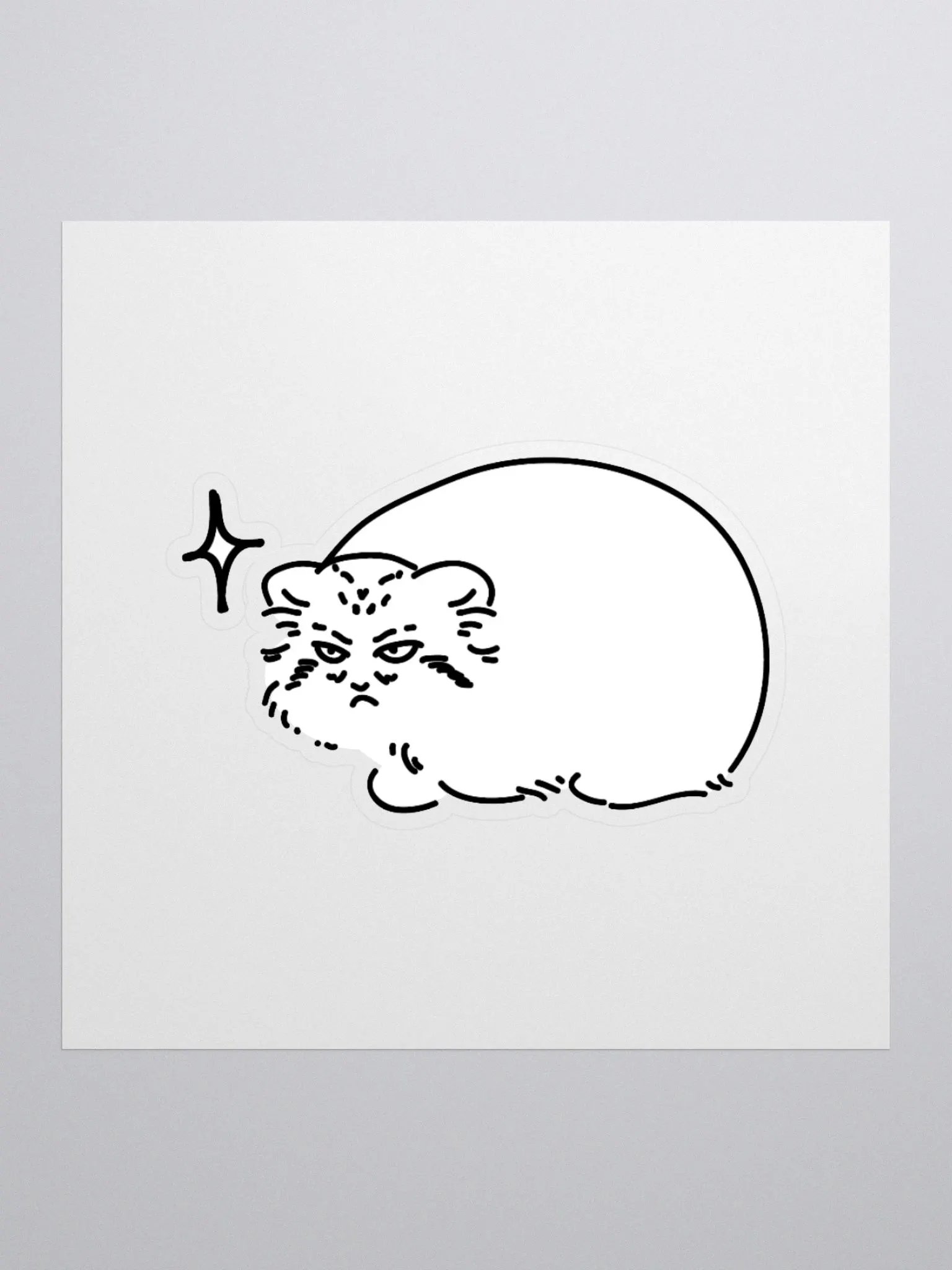 Grumpy Manul - Sticker product image (2)