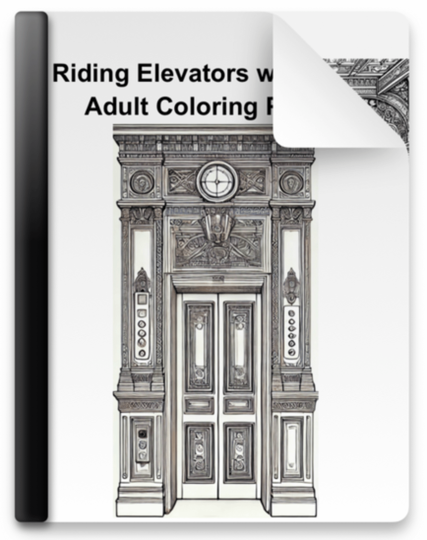 Elevator Enthusiast Adult Coloring Book product image (1)