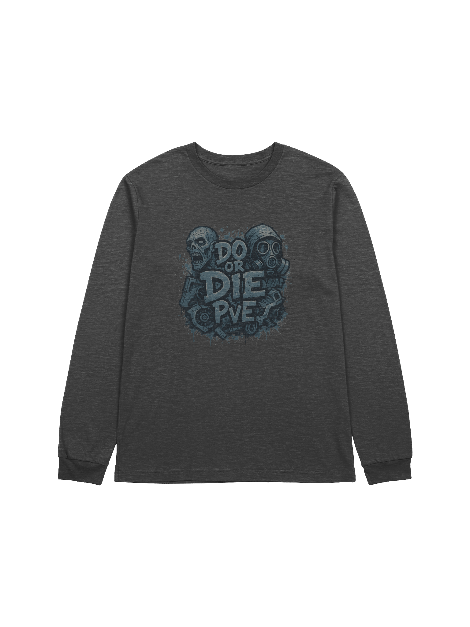 Zombie Gas Mask Long Sleeve Tee product image (7)