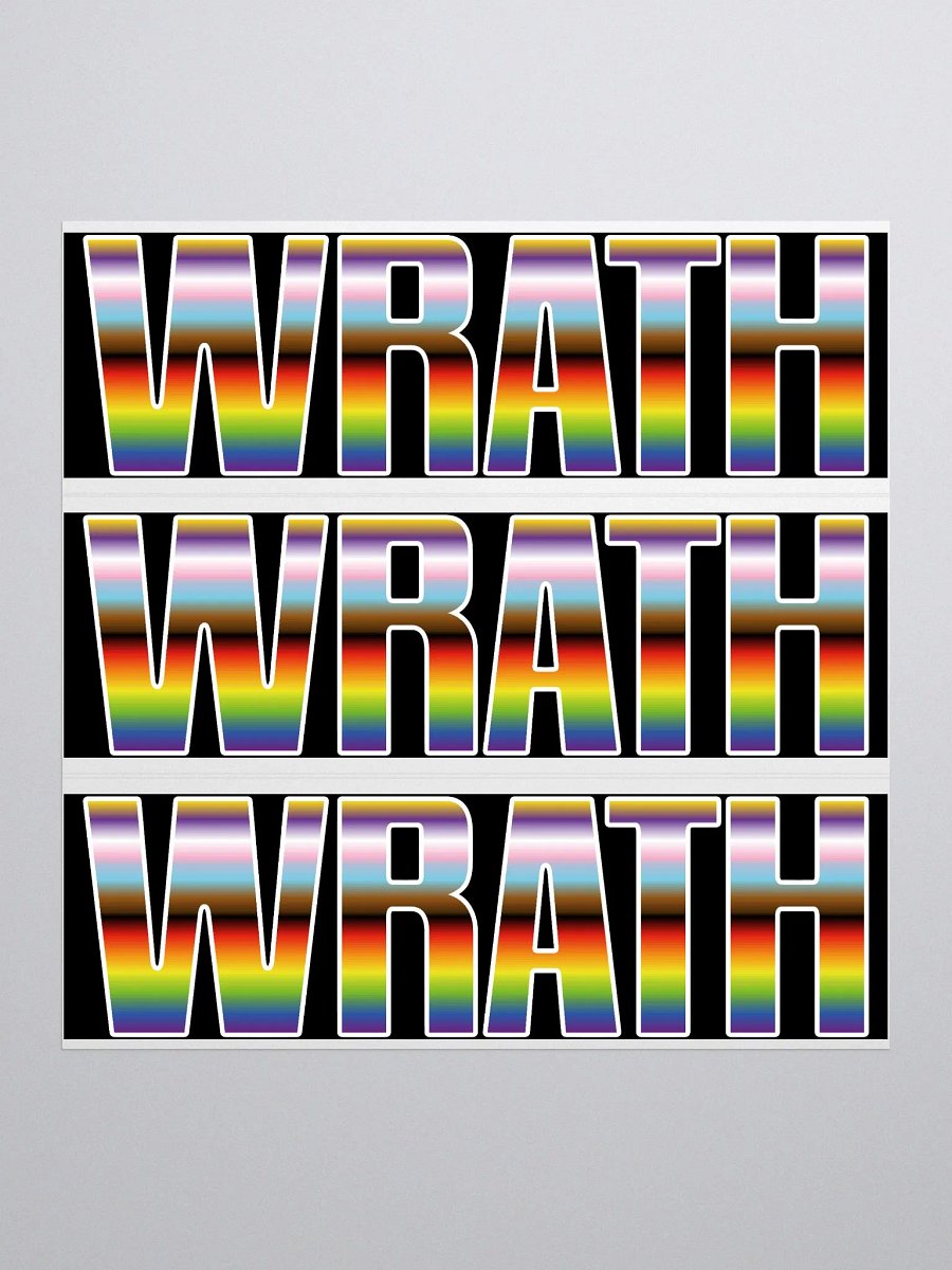 WRATH 2023 stripes bubble free stickers product image (1)