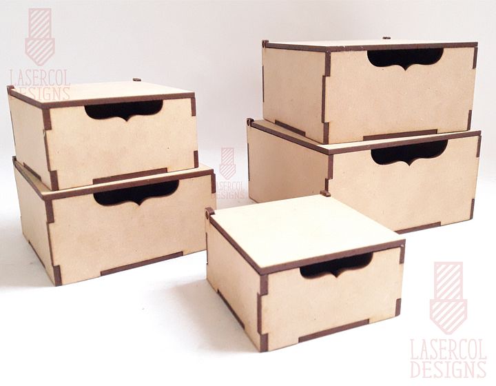 Boxes Set 2 (5 sizes) - Laser Cut Files product image (2)