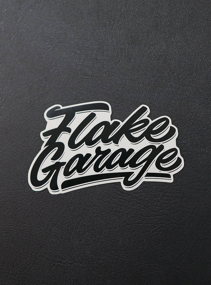 Handwritten Flake Garage Sticker product image (1)