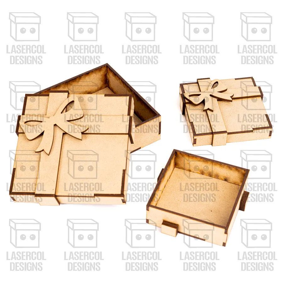 Gift Box Set 2 (Two Sizes) - Laser Cut Files product image (6)