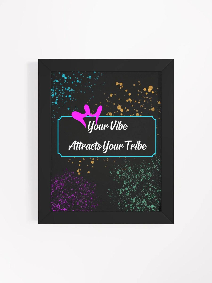 Neon Heart Vibes Framed Poster product image (41)
