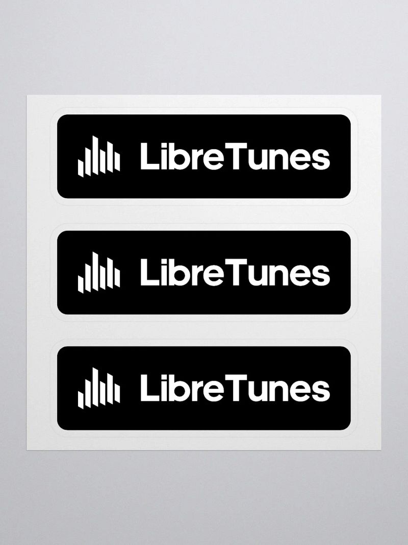 Black Premium Record Label Stickers