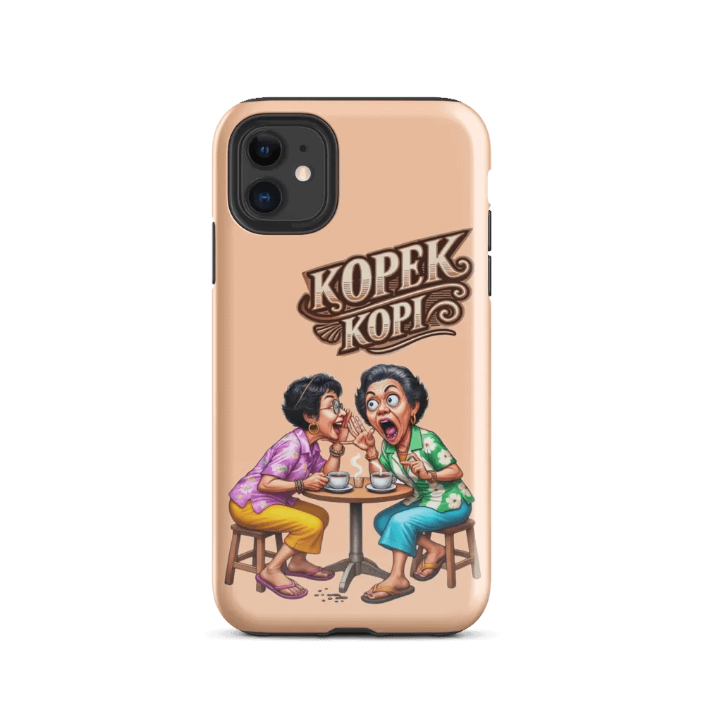 Kopek Kopi Custom iPhone Case – Fun Singlish Design for iPhone 11 to iPhone 16 product image (24)