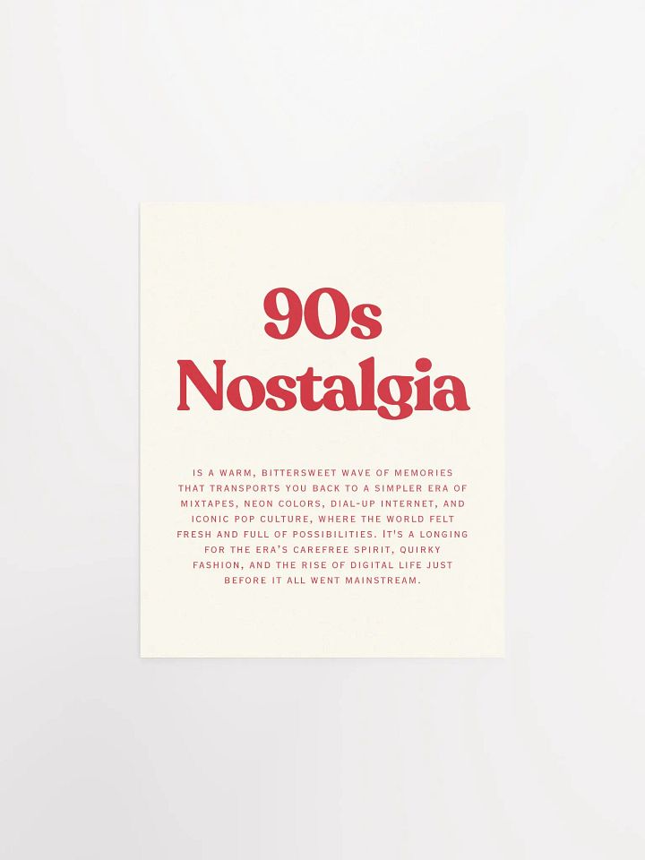 90s Nostalgia - Enhanced Matte Paper Poster product image (1)