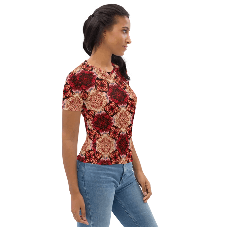 Rose Bouquet Women's Crew Neck T-Shirt product image (6)