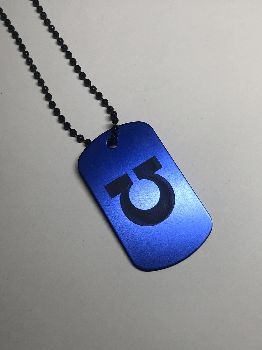 DISCIPLINE - Engraved Dog Tag Pendant Necklace product image (4)