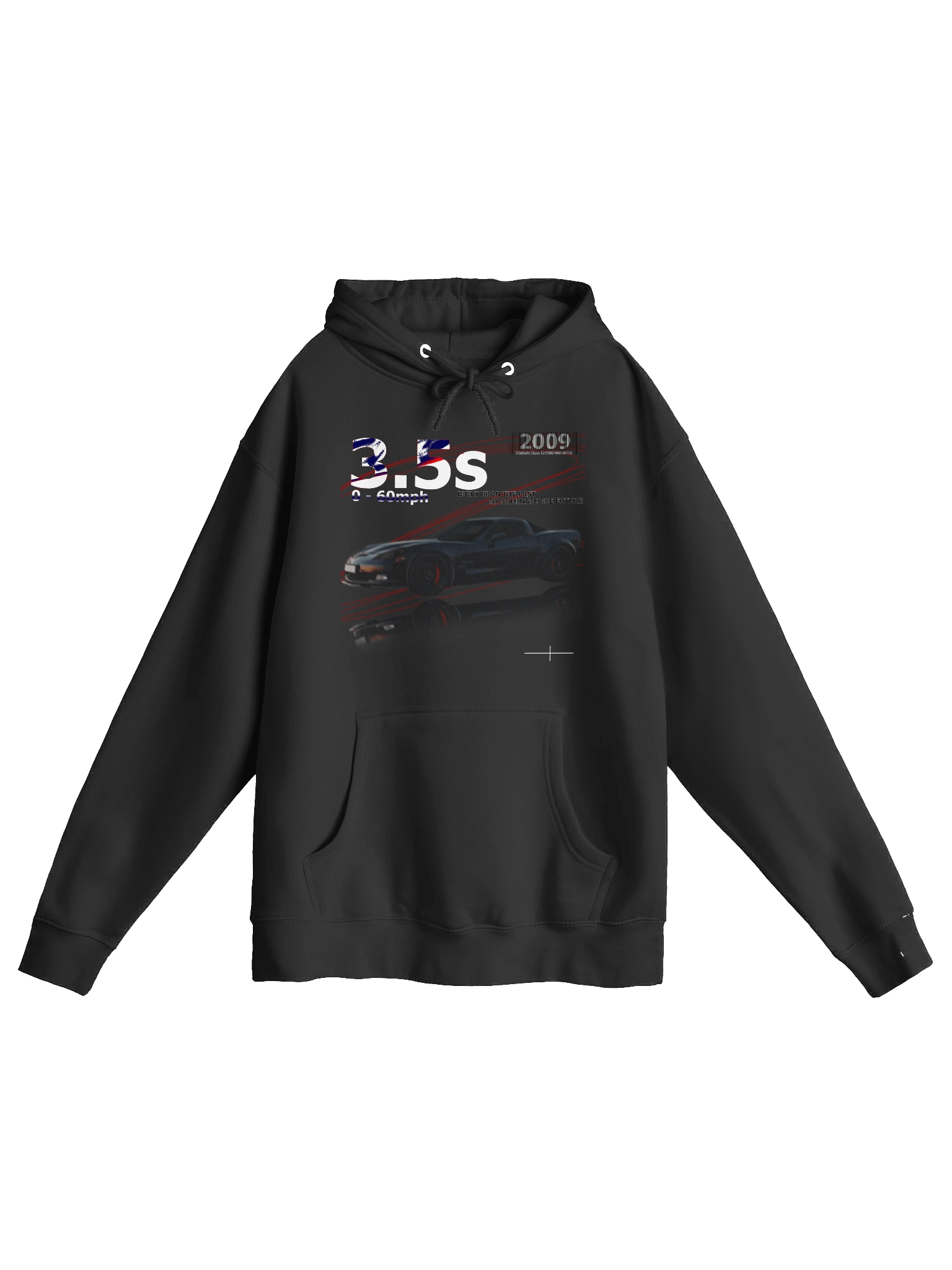 2009 Barcode - 3.5s 0 - 60 - Black Car | Hoodie product image (1)