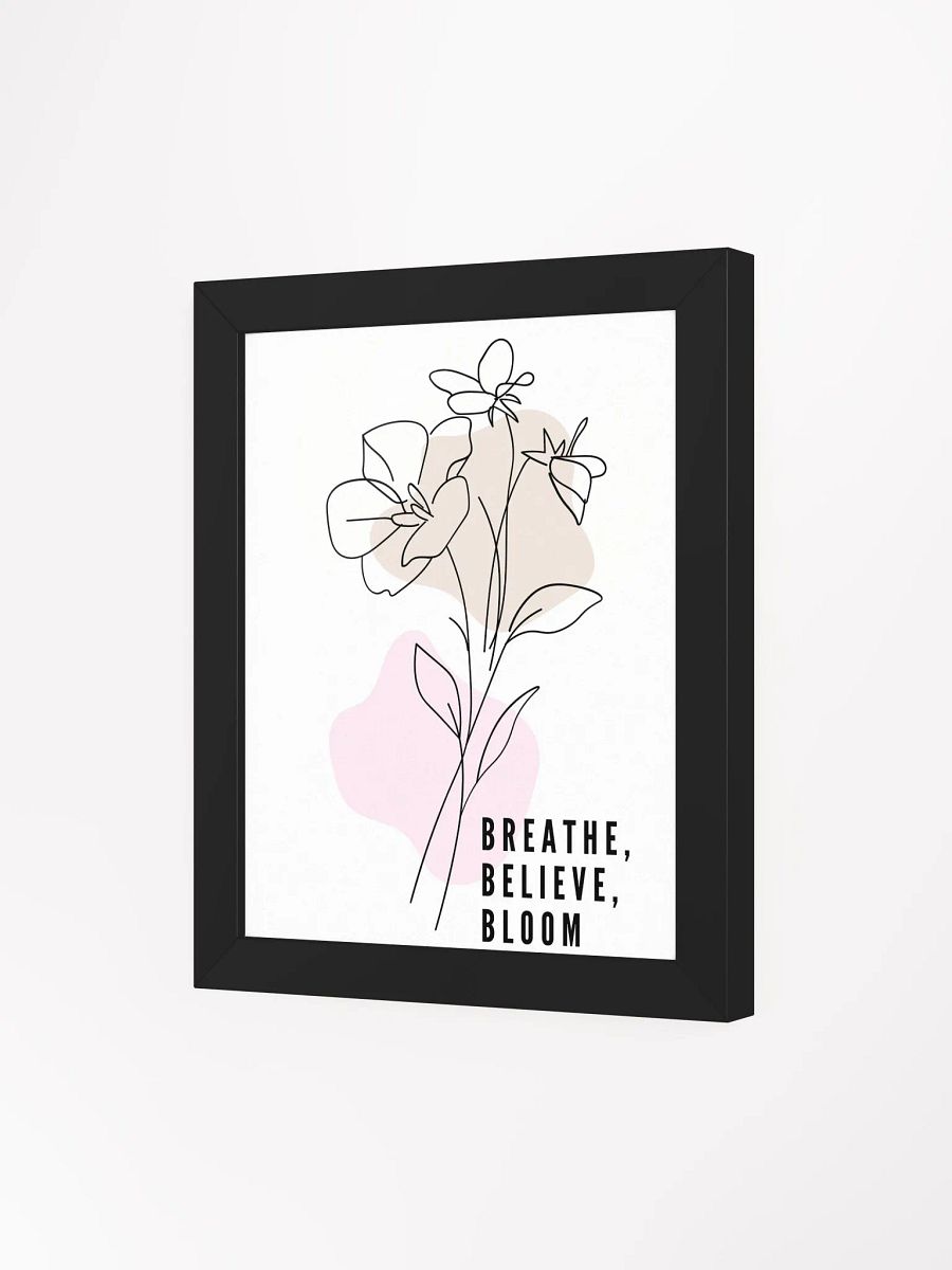 Minimalist Floral Line Art – Framed Elegant Flower Wall Decor for Modern Interiors product image (3)