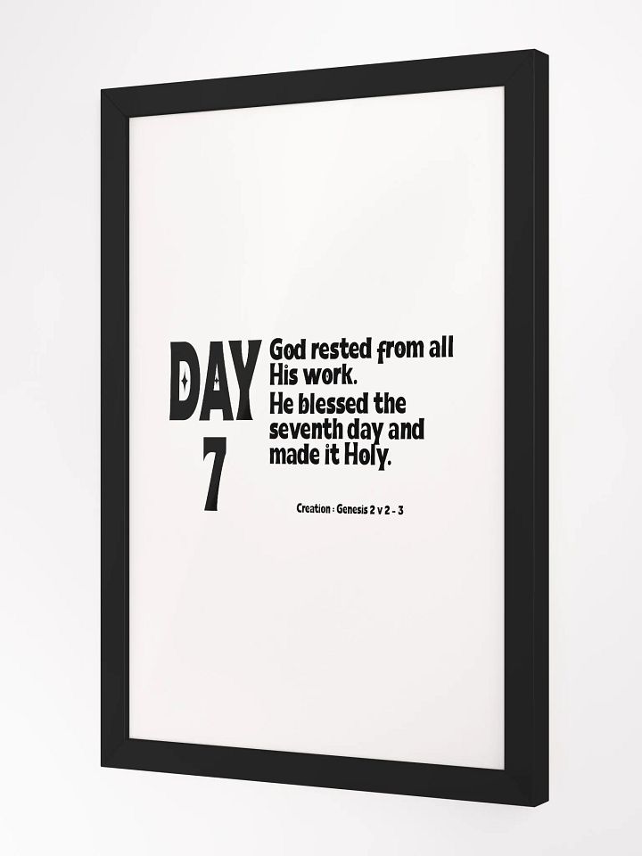 CREATION: DAY 7 Christian, Jesus, faith, God, Bible, Christianity, Jesus Christ, religion, Bible Verse, Love product image (3)