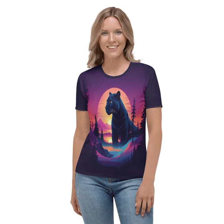 Cougar Panther Sunset All Over Print T-shirt product image (2)