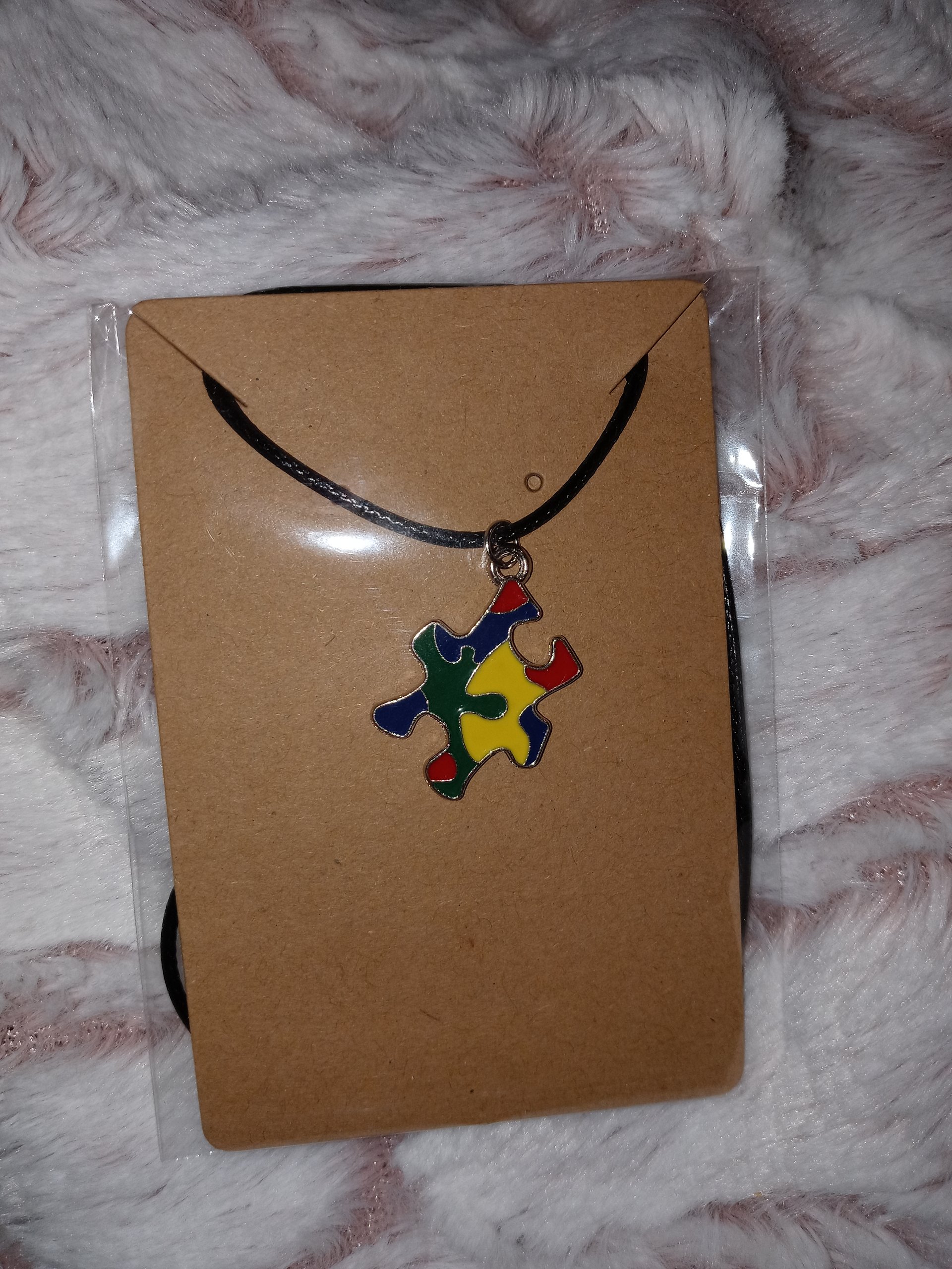 Boss momma autism awareness puzzle necklace product image (1)