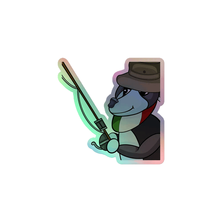 Fishing Holographic Sticker product image (1)
