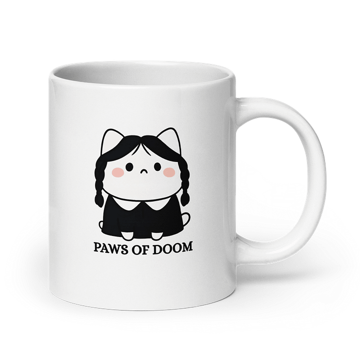 Kawaii Wednesday Cat – Cute Gothic Kitty Inspired by Addams Style product image (3)