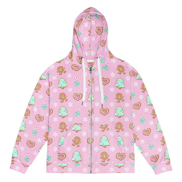 Cozy Gingerbread Zip Hoodie product image (1)