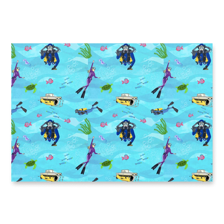 Deep Diving Wrapping Paper Set product image (2)