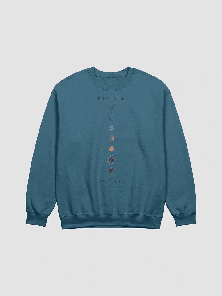 Elegant Pearl Thread Art Print | Bohemian Decor Classic Sweatshirt product image (3)