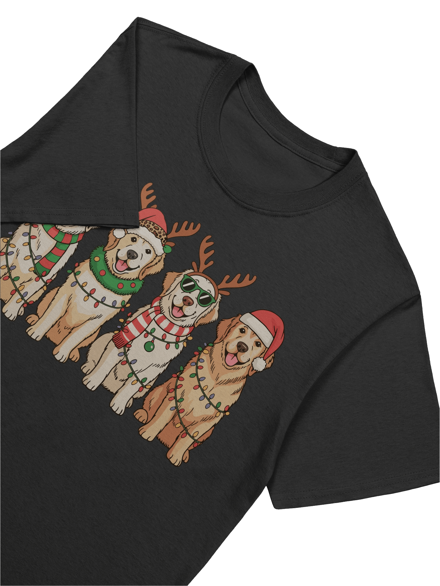 Golden Retriever Christmas Tee | Gift for Golden Retriever Mom & Dad product image (7)