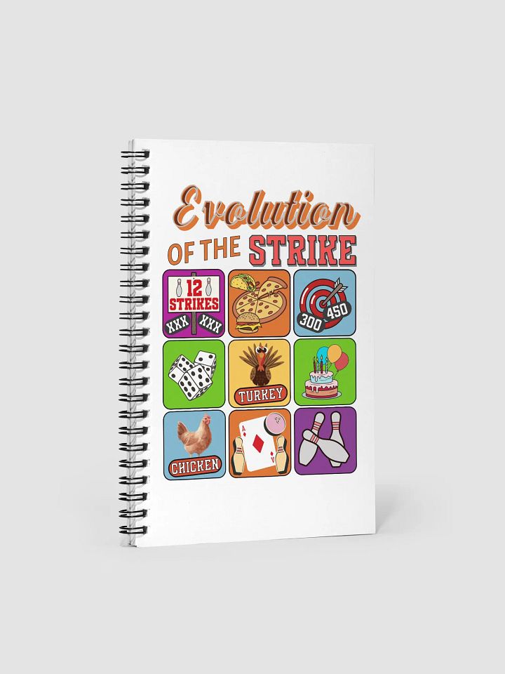 Evolution of the Strike Bowling Spiral Notebook product image (2)