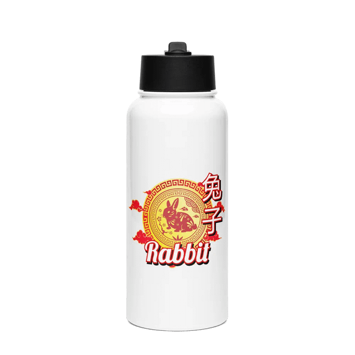 Rabbit - Chinese Zodiac Sports Stainless Steel Water Bottle product image (1)