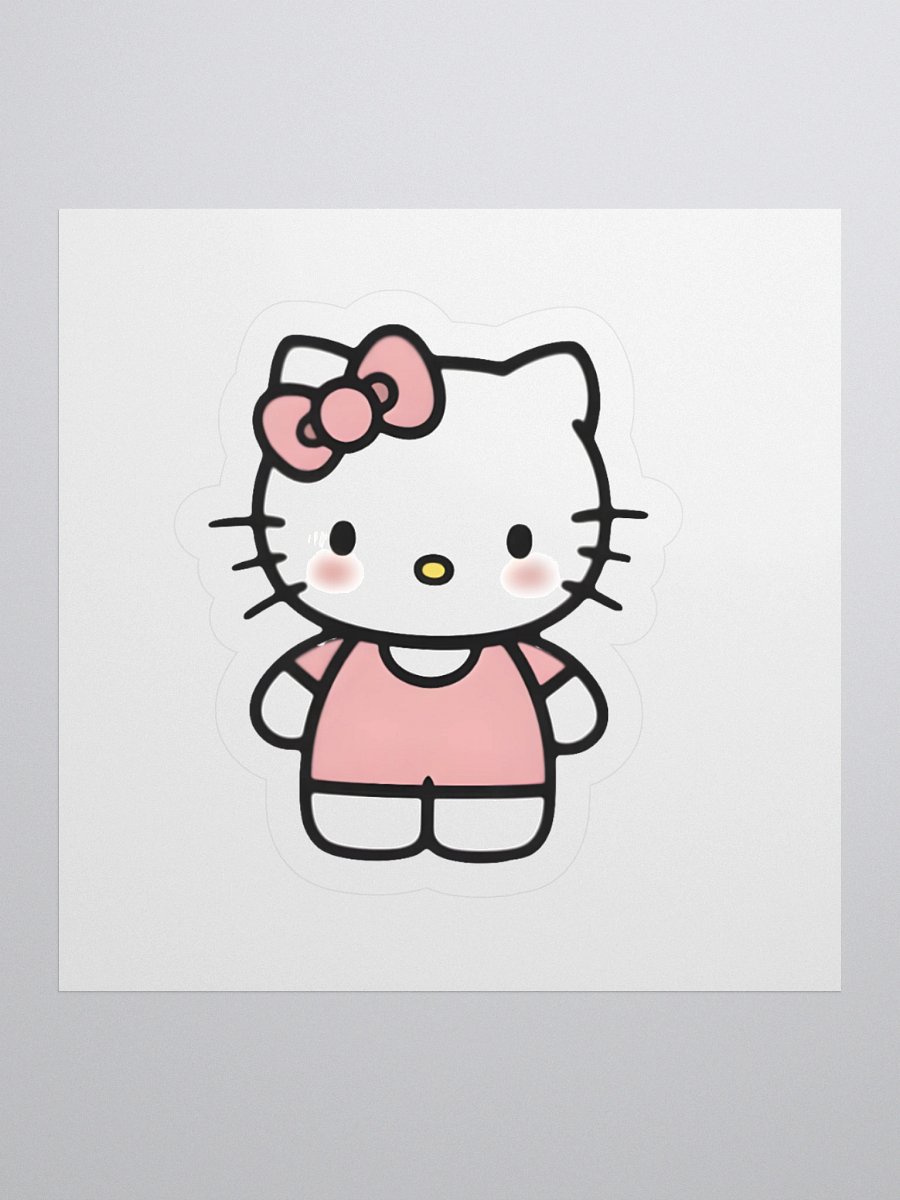 Kawaii Pink Kitty Sticker product image (2)