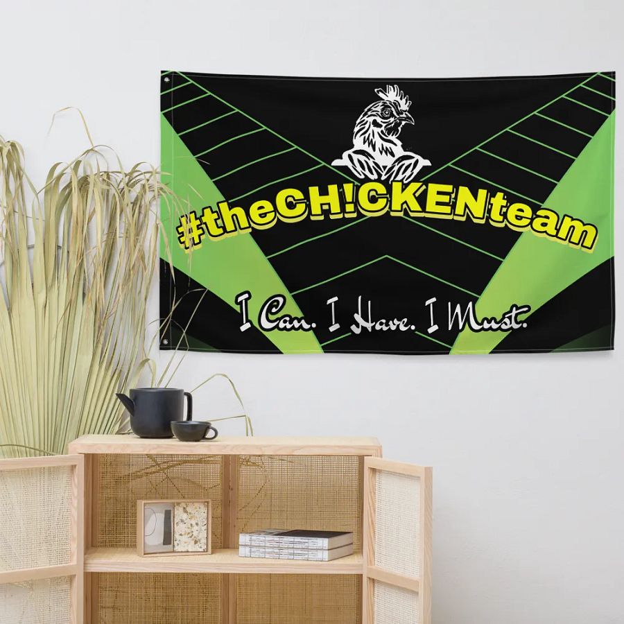 Official #theCH!CKENteam flag product image (12)