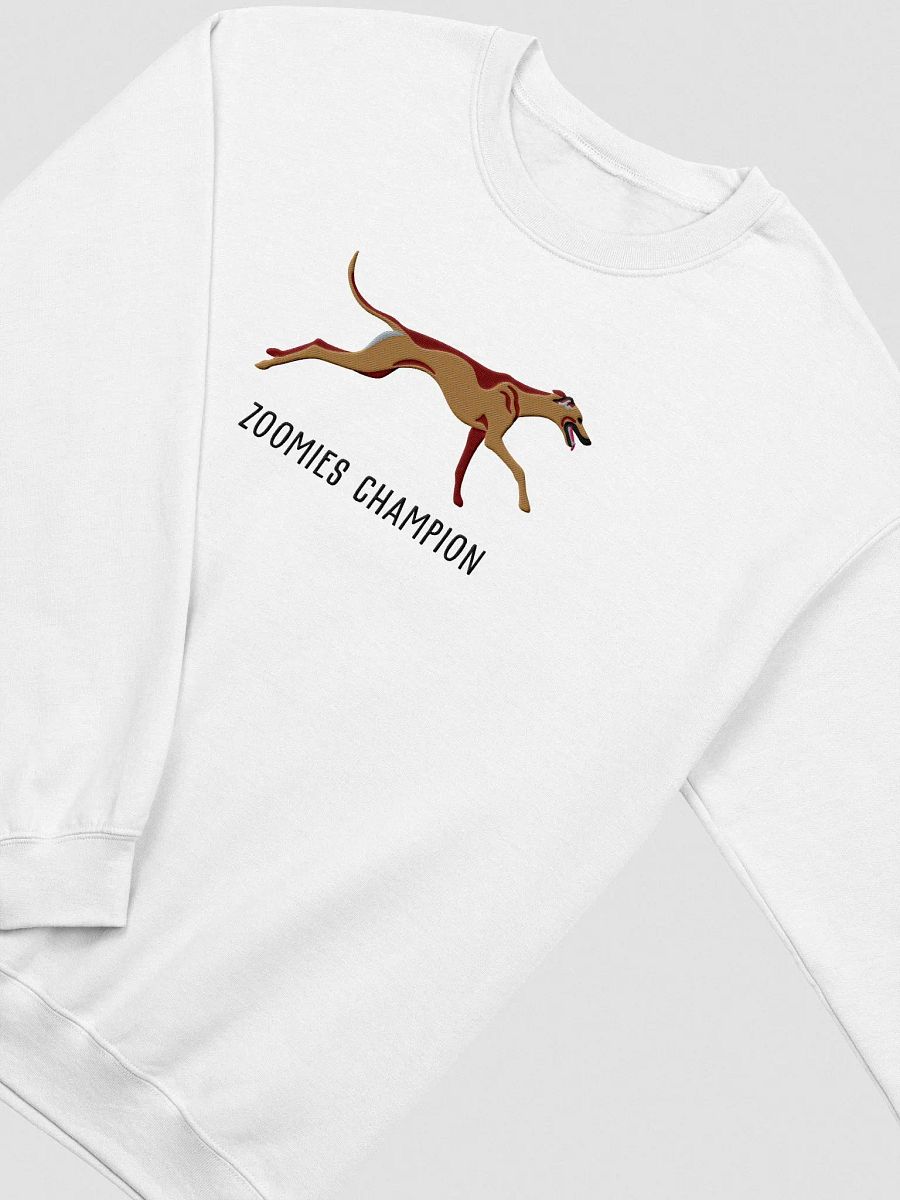 Zoomies Champion Sweatshirt (Embroidered) of a Greyhound(Tan) product image (6)