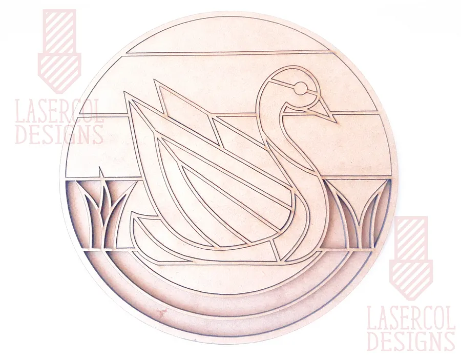 Swan Paint Kit DIY - Laser Cut Files product image (8)
