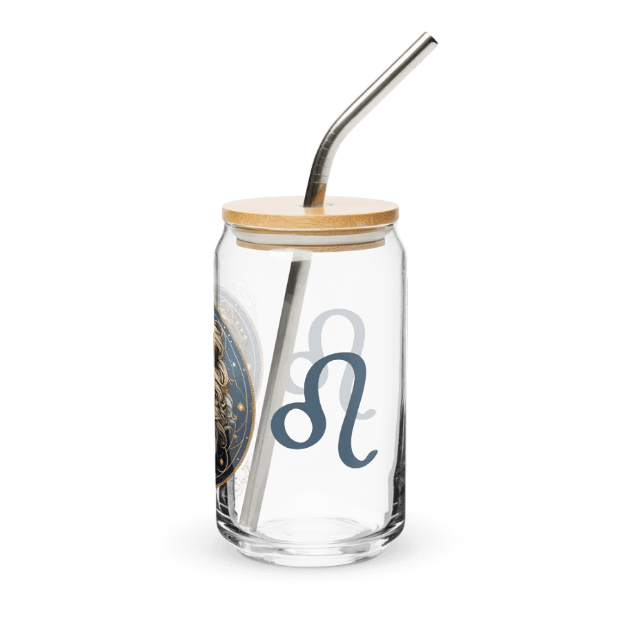 Leo Zodiac Glass Can Sipper product image (4)