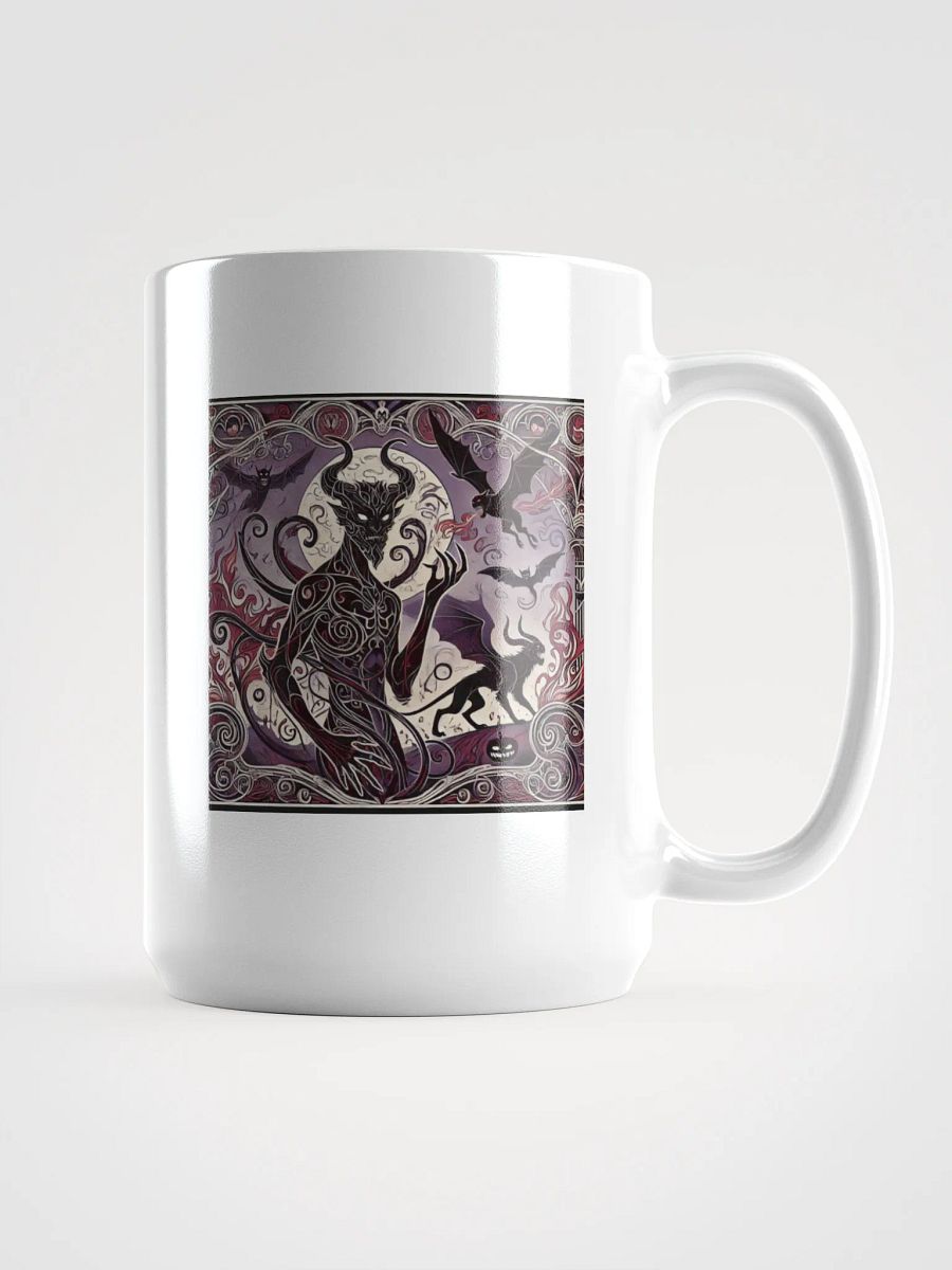 Art Nouveau Demon Halloween Coffee Mug - Gothic Elegance in Every Sip product image (1)