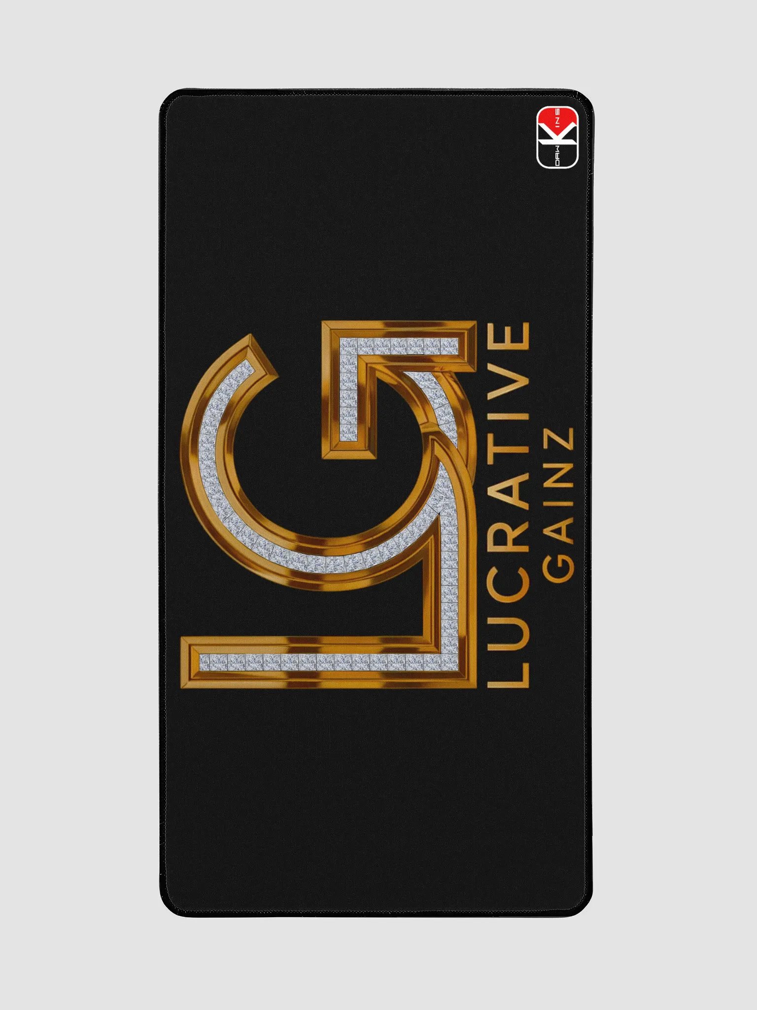 Lucrative Gold Diamonds Desk Mat product image (2)