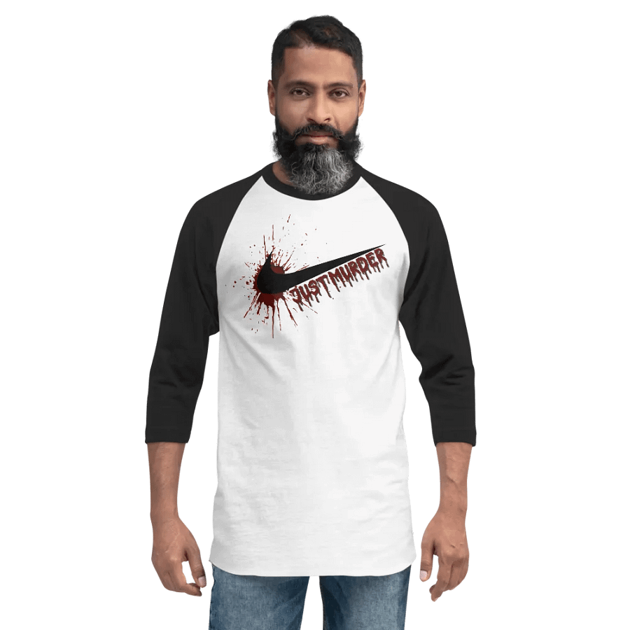 Just Murder Basball T (Black Swoosh) product image (3)