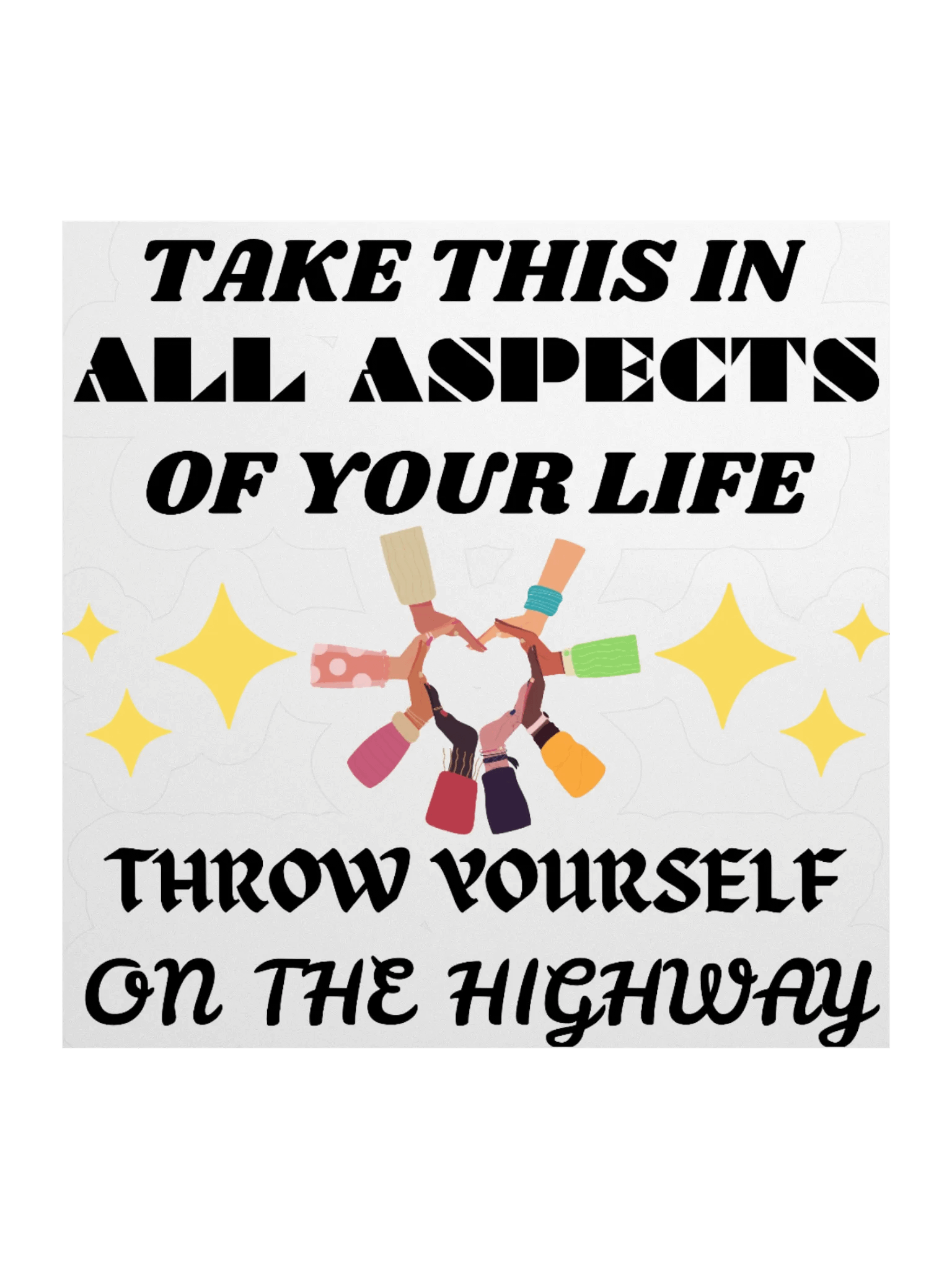 Throw Yourself On The Highway Sticker product image (1)
