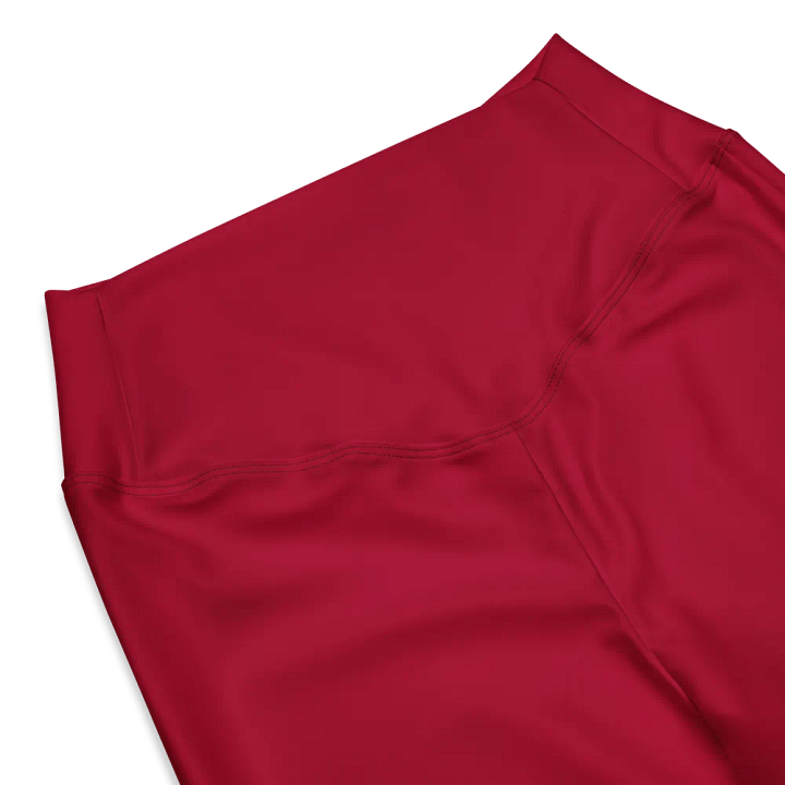flare leggings- red product image (2)