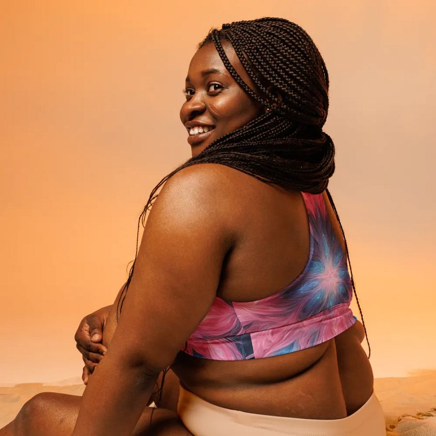 Cosmic Kaleidoscope Longline Sports Bra product image (8)