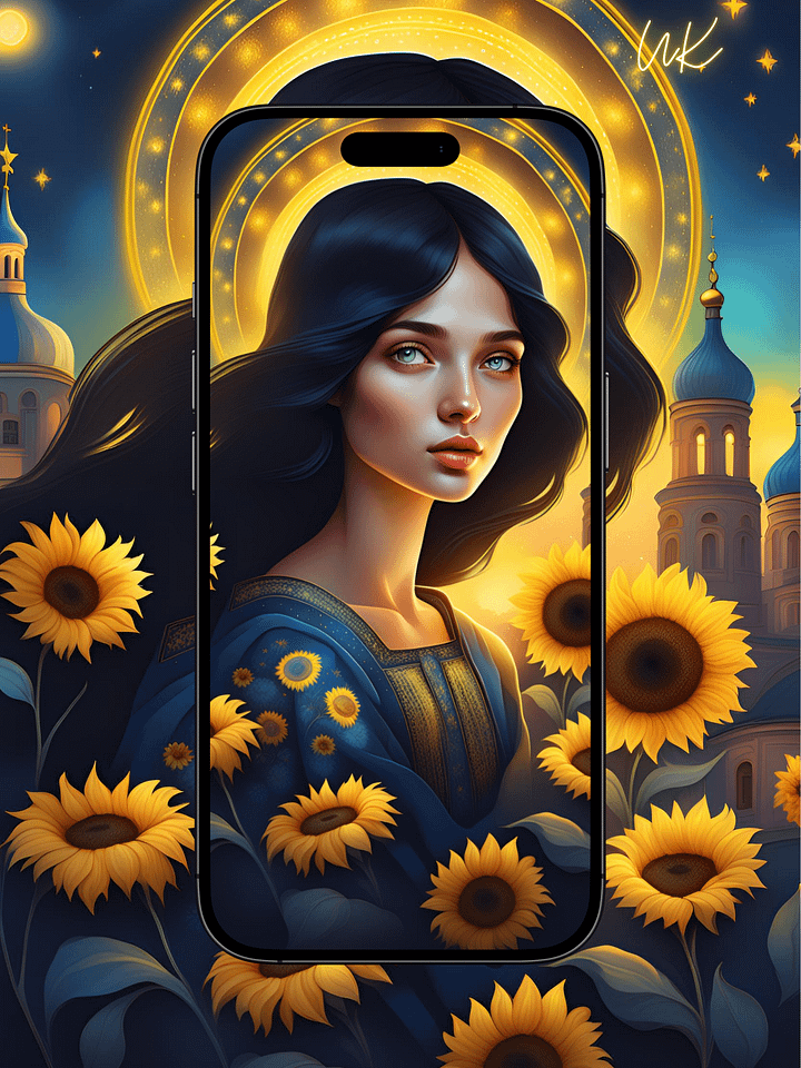 UK "Light of the Nation" Unique iPhone Wallpapers Inspired by Ukrainian History product image (1)