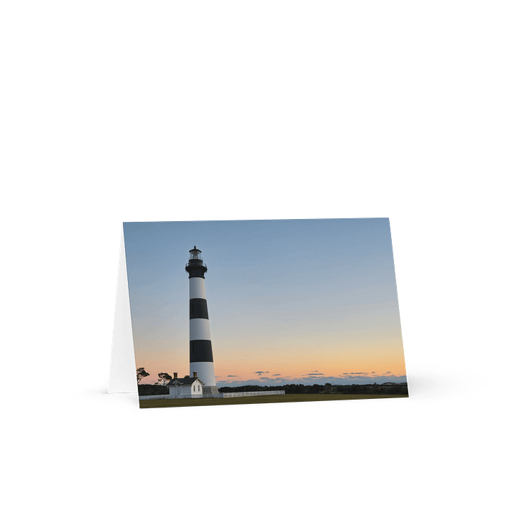 Sunrise Lighthouse Sunset Greeting Card product image (1)