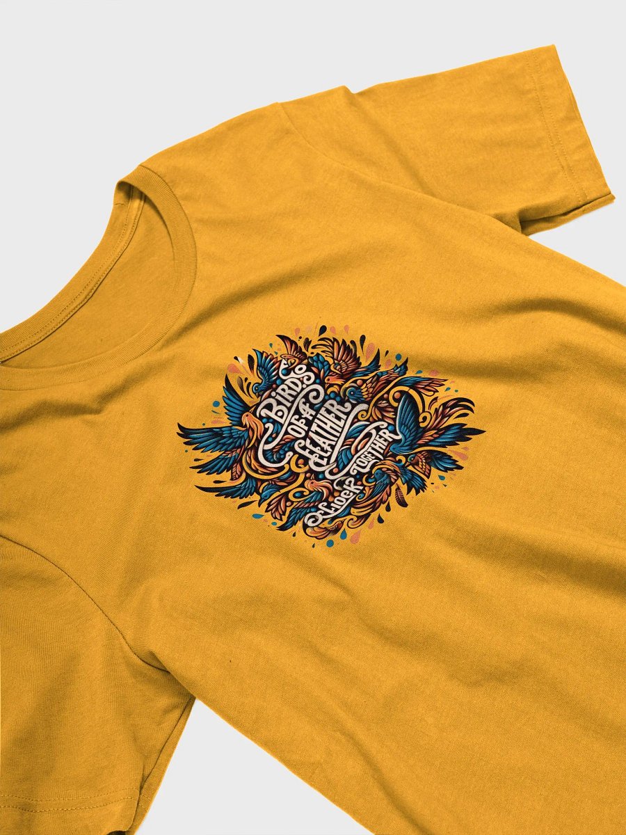 Birds of a Feather T-Shirt - Typographic Art product image (2)