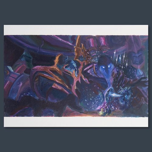 Dimensius The All-Devouring - Oil on art board, A4/210x297mm/8.3x11.7in

The final boss of Manaforge Omega, the end raid of T...